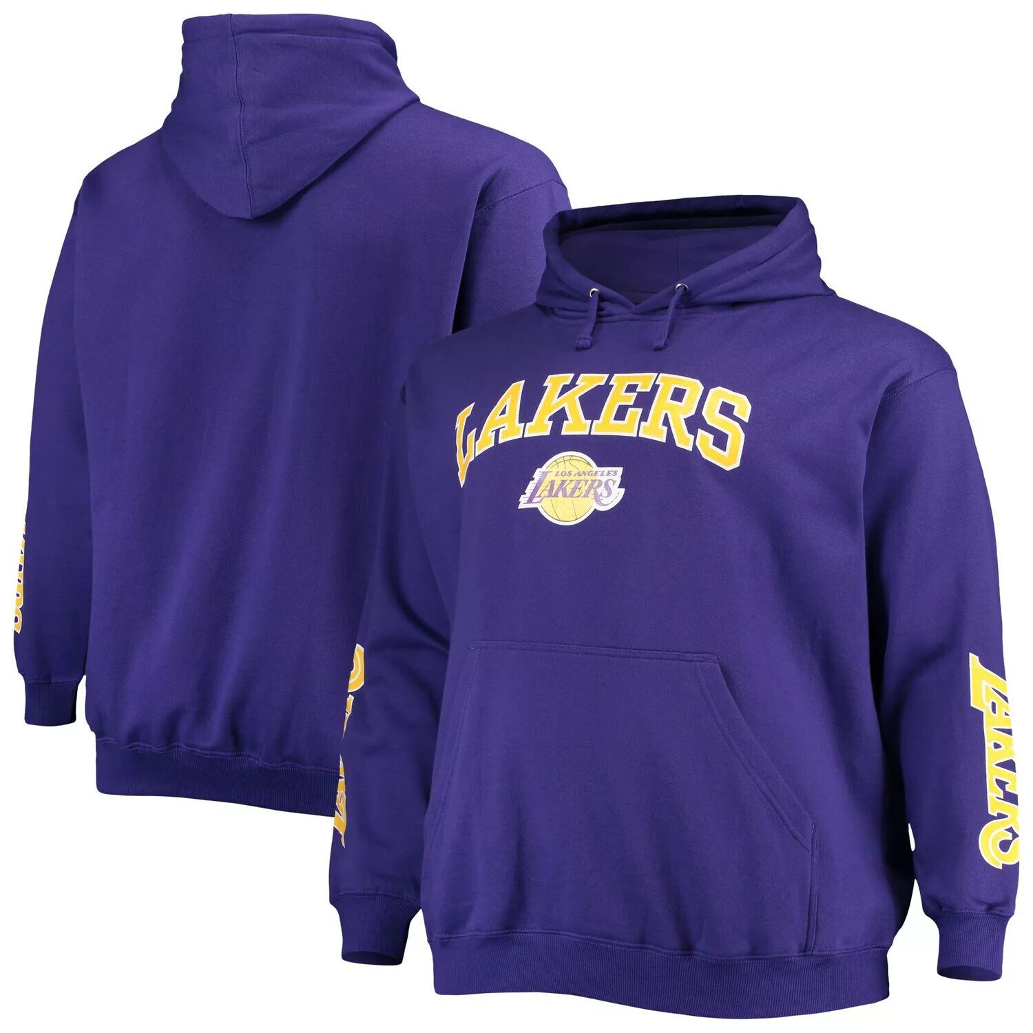 Мужской фиолетовый пуловер с капюшоном Los Angeles Lakers Big & Tall Team с надписью Fanatics
Мужской фиолетовый пуловер с капюшоном Los Angeles Lakers Big & Tall Team с надписью Fanatics
