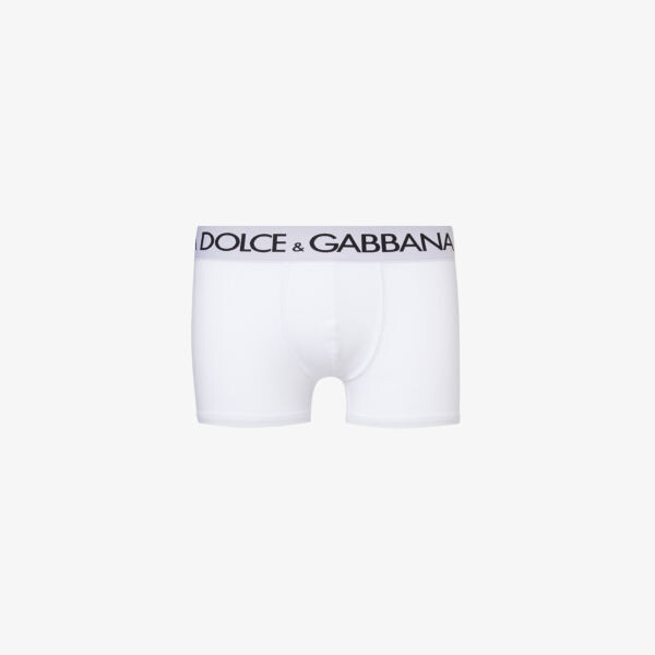 Боксеры из эластичного хлопка с логотипом на поясе Dolce & Gabbana, белый
Боксеры из эластичного хлопка с логотипом на поясе Dolce & Gabbana, белый