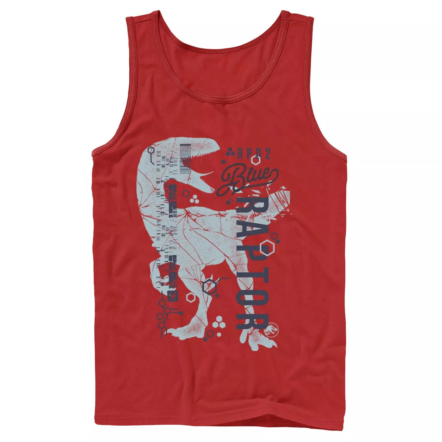 Мужская майка Jurassic World Two Blue Raptor DNA Code Silhouette Tank Licensed Character
Мужская майка Jurassic World Two Blue Raptor DNA Code Silhouette Tank Licensed Character