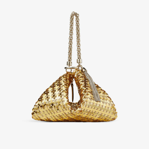 Клатч Callie из металлизированной кожи, украшенный пайетками Jimmy Choo, желтый
Клатч Callie из металлизированной кожи, украшенный пайетками Jimmy Choo, желтый