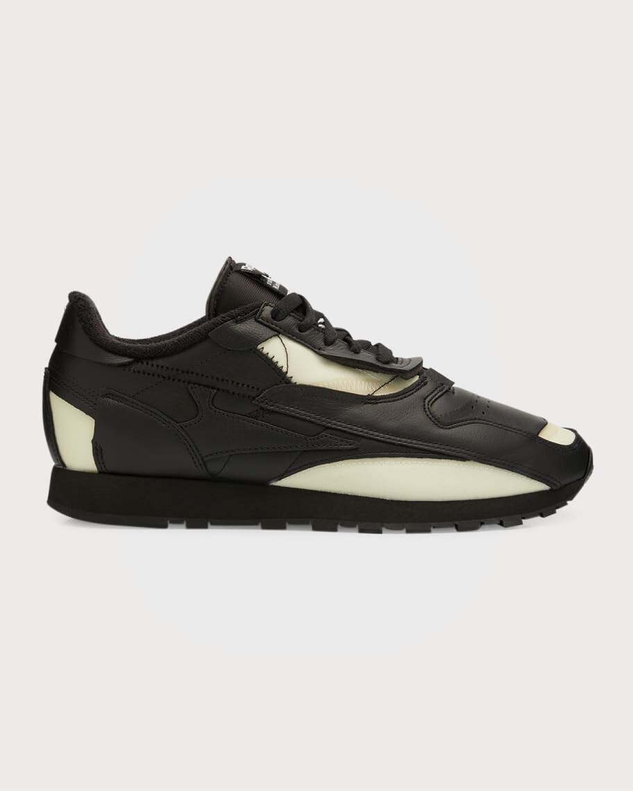 Мужские низкие кожаные кроссовки с вырезами из коллаборации с Reebok Maison Margiela
Мужские низкие кожаные кроссовки с вырезами из коллаборации с Reebok Maison Margiela