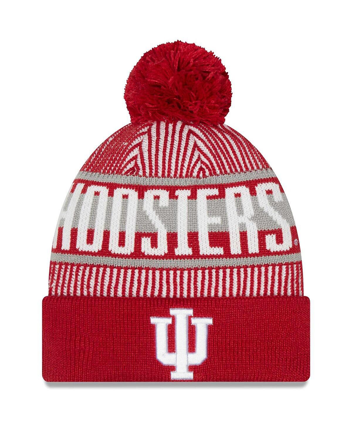 Мужские малиновые худи Indiana Hoosiers с логотипом, полосатой вязаной шапкой с манжетами и помпоном New Era, Красный
Мужские малиновые худи Indiana Hoosiers с логотипом, полосатой вязаной шапкой с манжетами и помпоном New Era, Красный