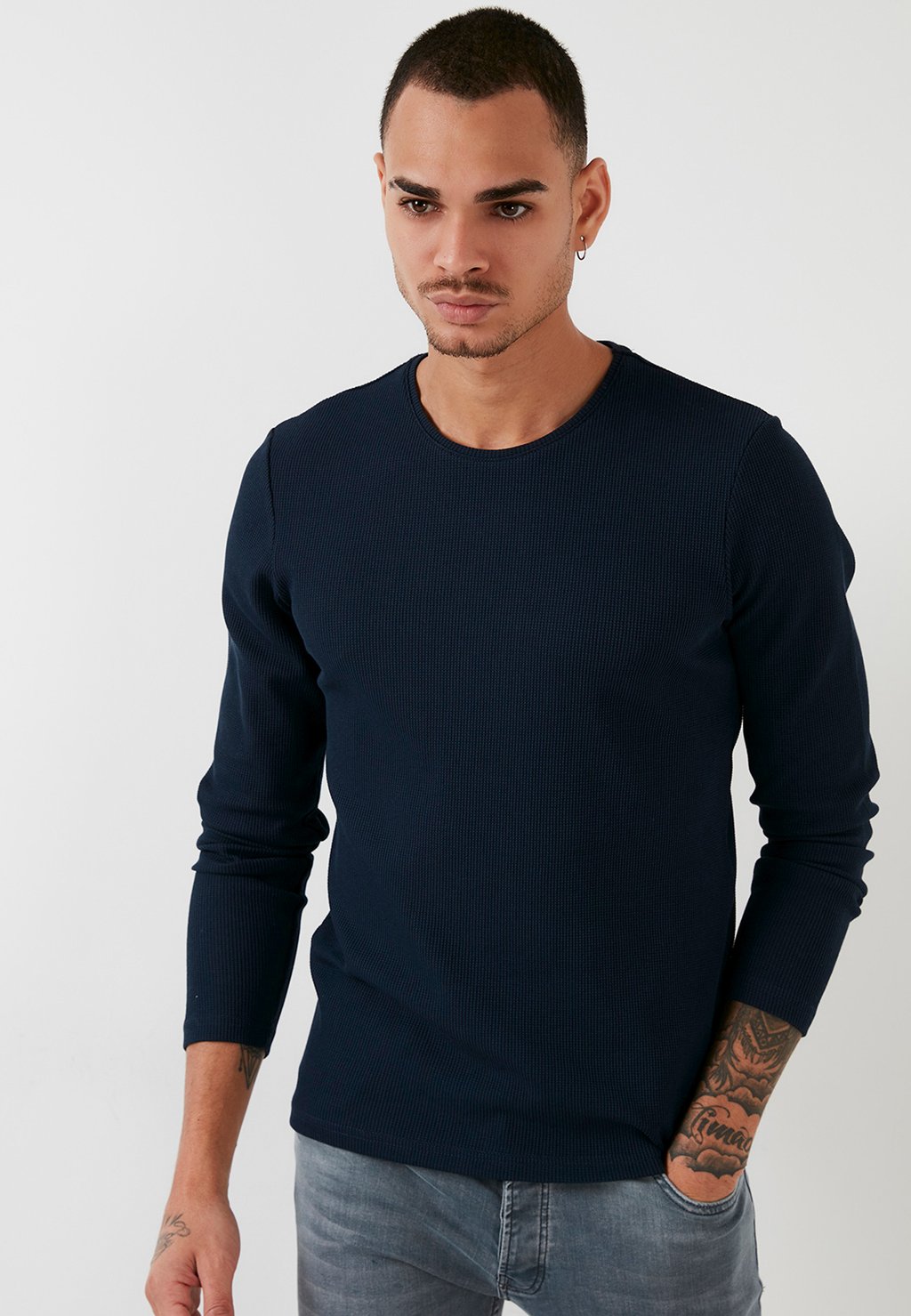 

Вязаный свитер CREW NECK Buratti, цвет navy blue
