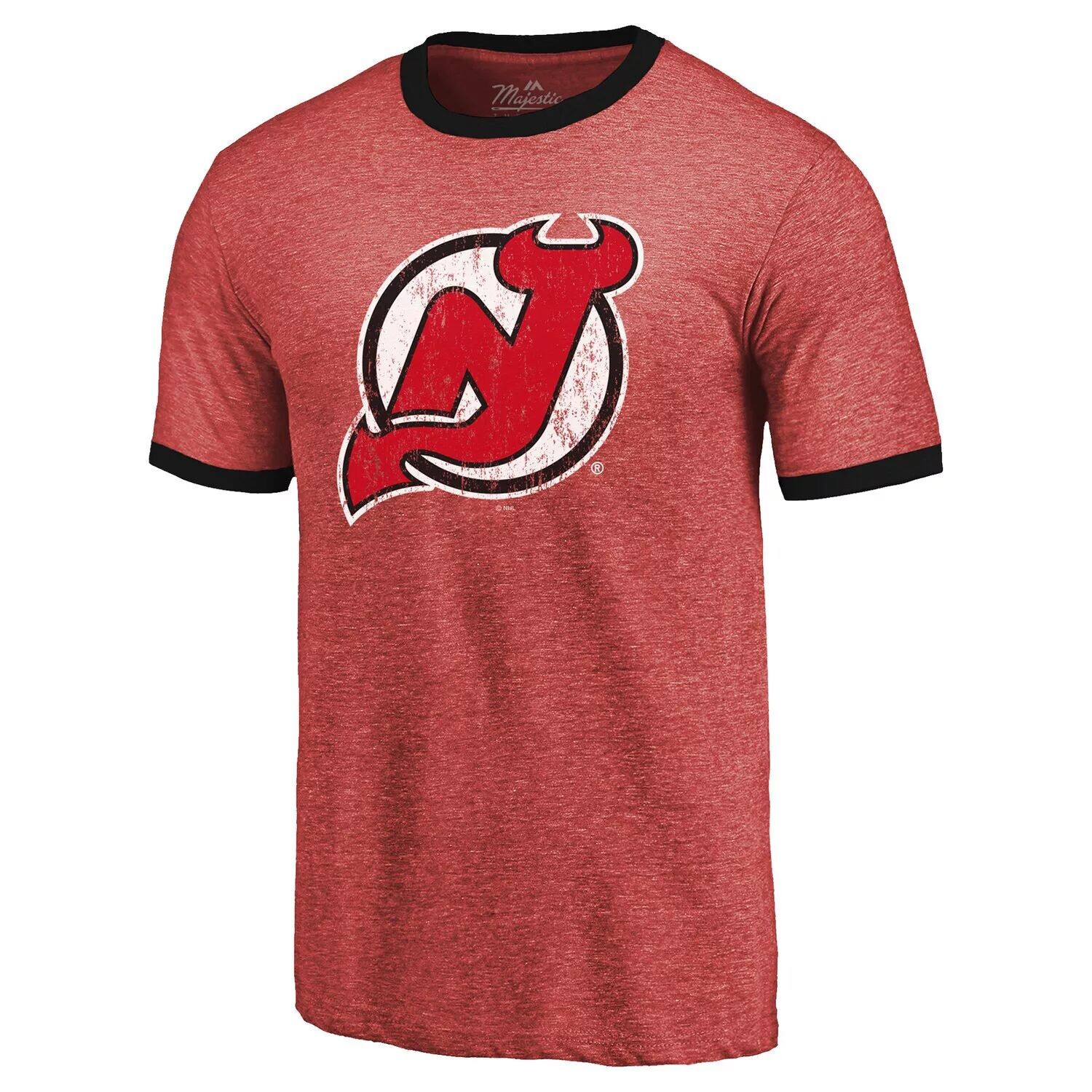 Мужская футболка Majestic Threads Heathered Red New Jersey Devils Ringer Contrast Tri-Blend
Мужская футболка Majestic Threads Heathered Red New Jersey Devils Ringer Contrast Tri-Blend