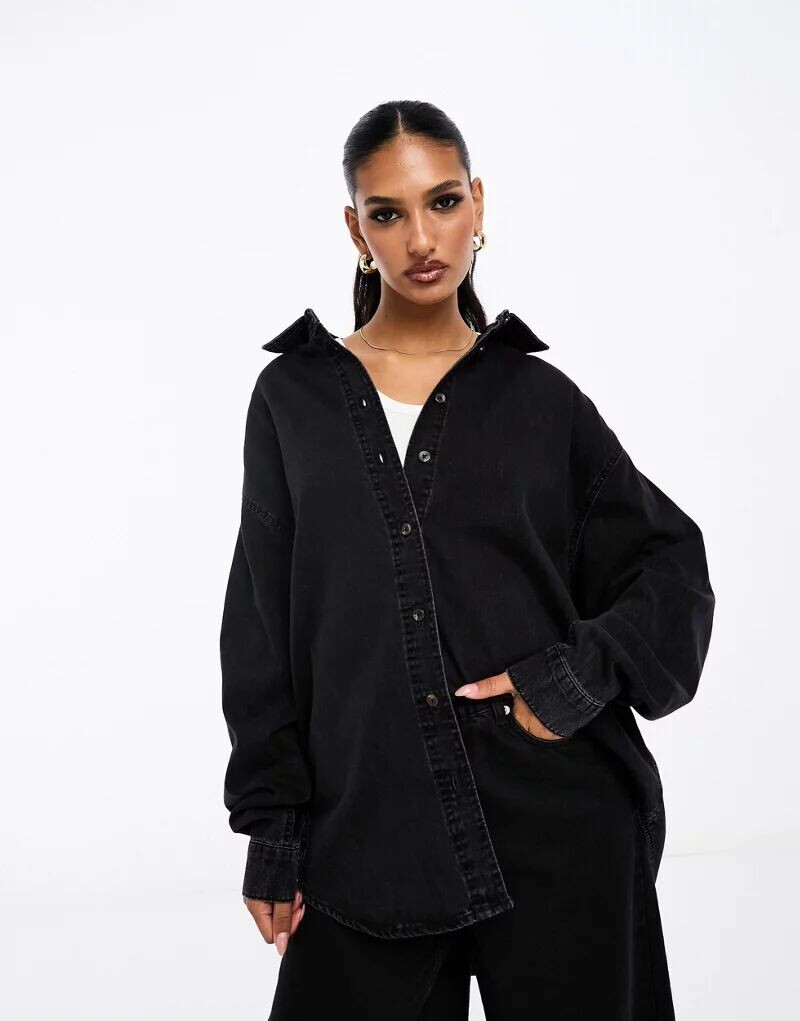 Простая джинсовая рубашка черного цвета ASOS, Черный, Простая джинсовая рубашка черного цвета ASOS
Простая джинсовая рубашка черного цвета ASOS, Черный, Простая джинсовая рубашка черного цвета ASOS