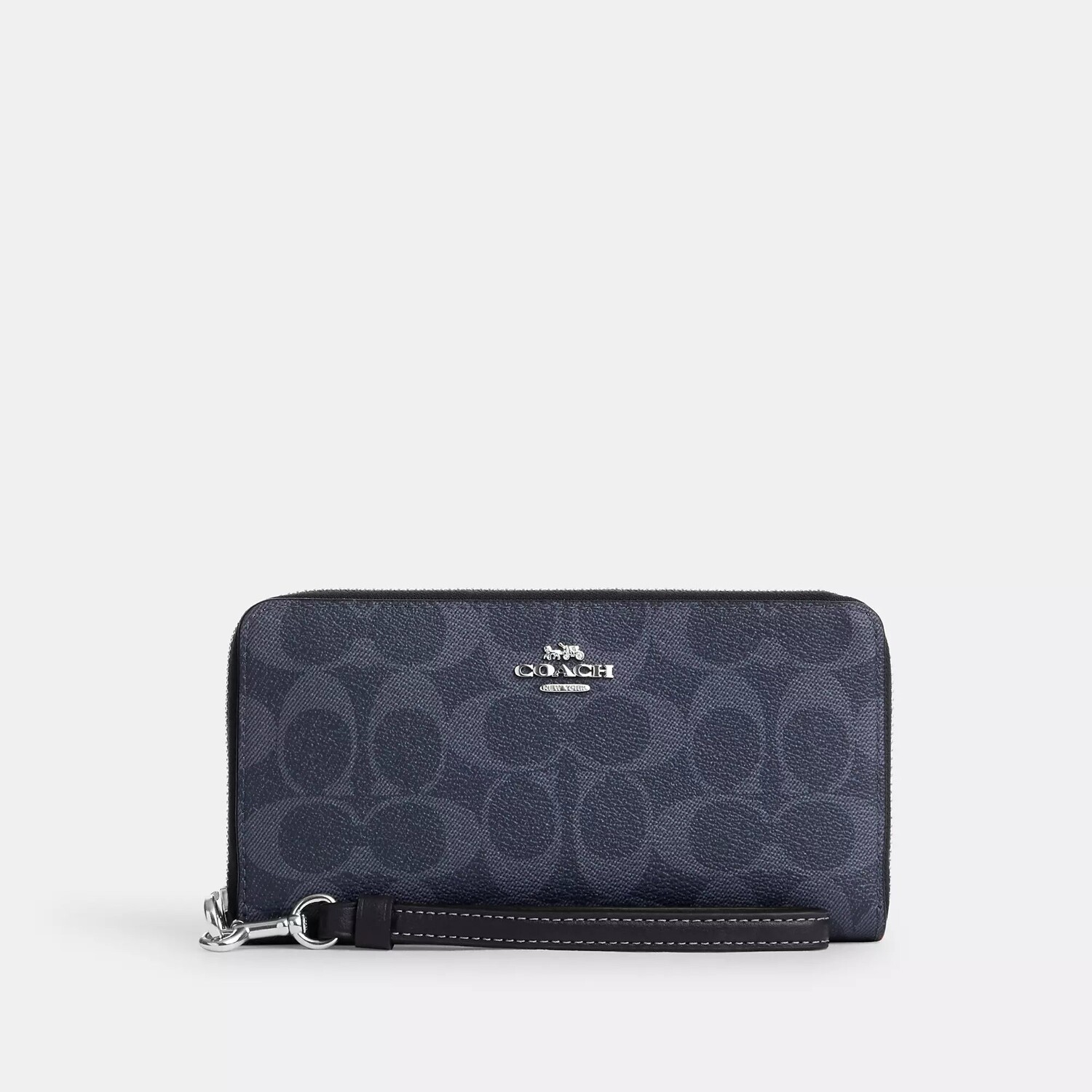 Длинный кошелек Coach Outlet из фирменной парусины на молнии, цвет Silver/Denim/Midnight Navy
Длинный кошелек Coach Outlet из фирменной парусины на молнии, цвет Silver/Denim/Midnight Navy
