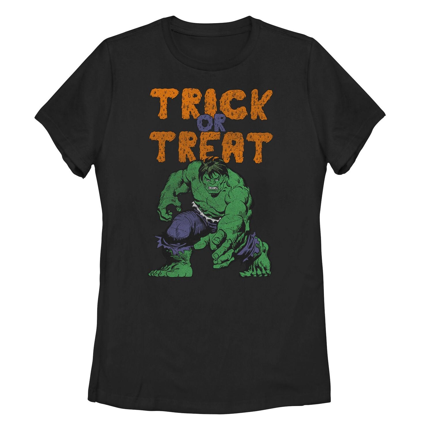 Детская винтажная футболка с портретом Marvel Hulk "Trick Or Treat" Licensed Character
Детская винтажная футболка с портретом Marvel Hulk "Trick Or Treat" Licensed Character
