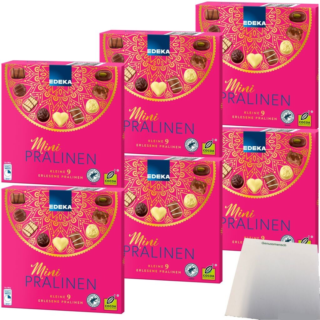 EDEKA Mini Favorite Pieces Смесь пралине, набор из 6 шт. (упаковка 6x100 г) + блок usy
EDEKA Mini Favorite Pieces Смесь пралине, набор из 6 шт. (упаковка 6x100 г) + блок usy