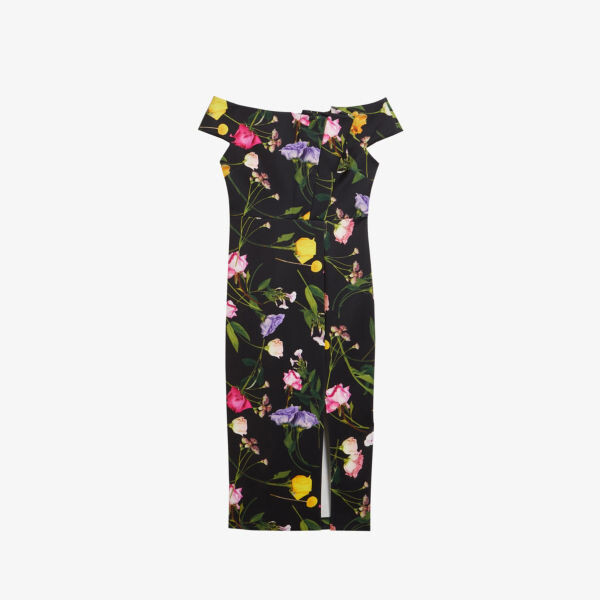 Платье миди Loveina с цветочным принтом и бретельками из эластичной ткани Ted Baker, черный
Платье миди Loveina с цветочным принтом и бретельками из эластичной ткани Ted Baker, черный