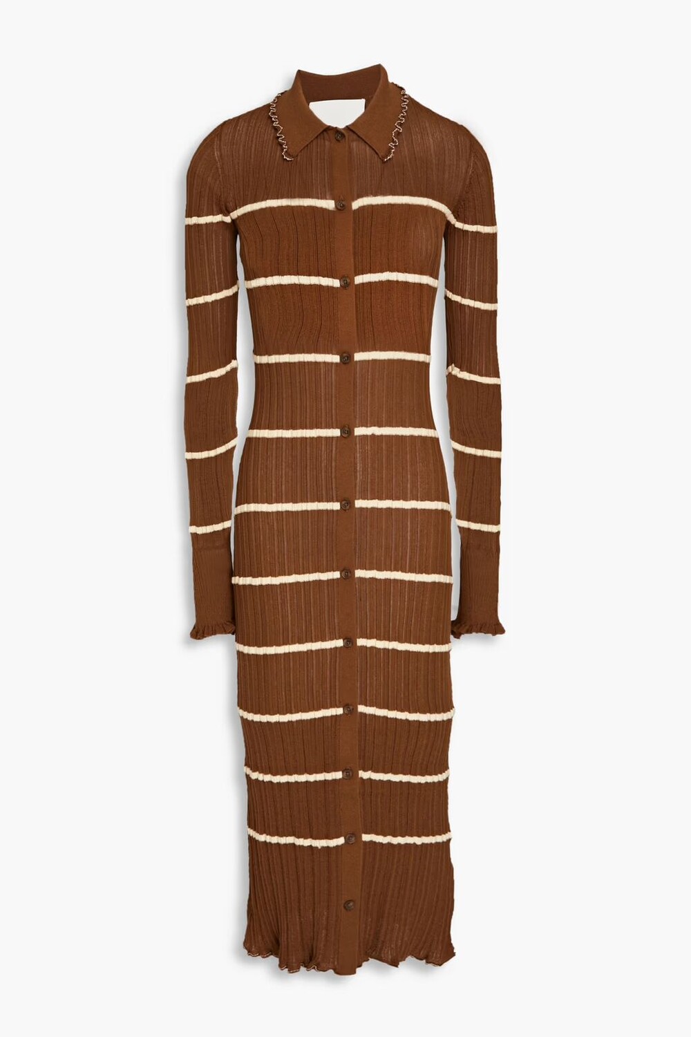 Платье-рубашка миди в полоску в рубчик из смесового хлопка 3.1 Phillip Lim, коричневый
Платье-рубашка миди в полоску в рубчик из смесового хлопка 3.1 Phillip Lim, коричневый
