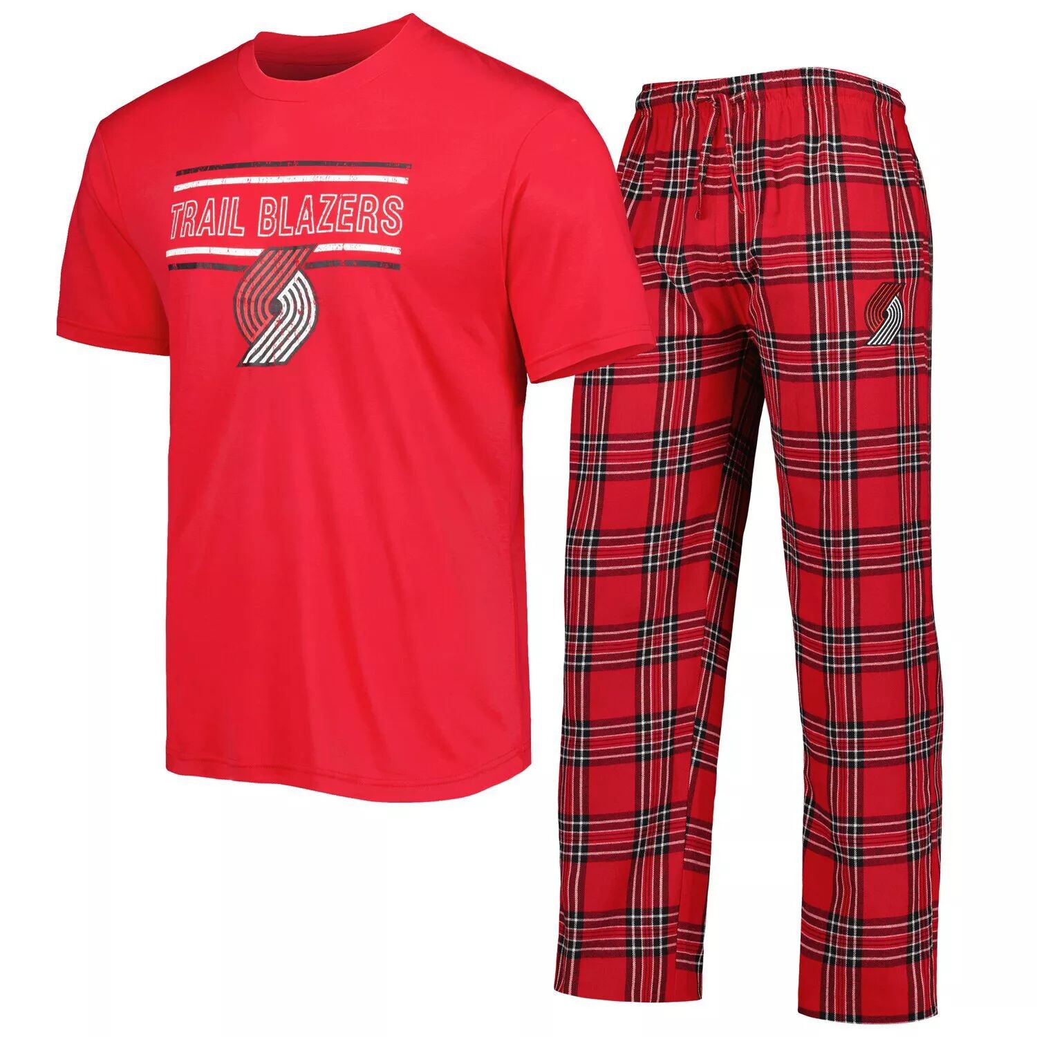 Мужская футболка с логотипом Concepts Sport, красная/черная футболка Portland Trail Blazers и пижамные штаны, комплект для сна
Мужская футболка с логотипом Concepts Sport, красная/черная футболка Portland Trail Blazers и пижамные штаны, комплект для сна
