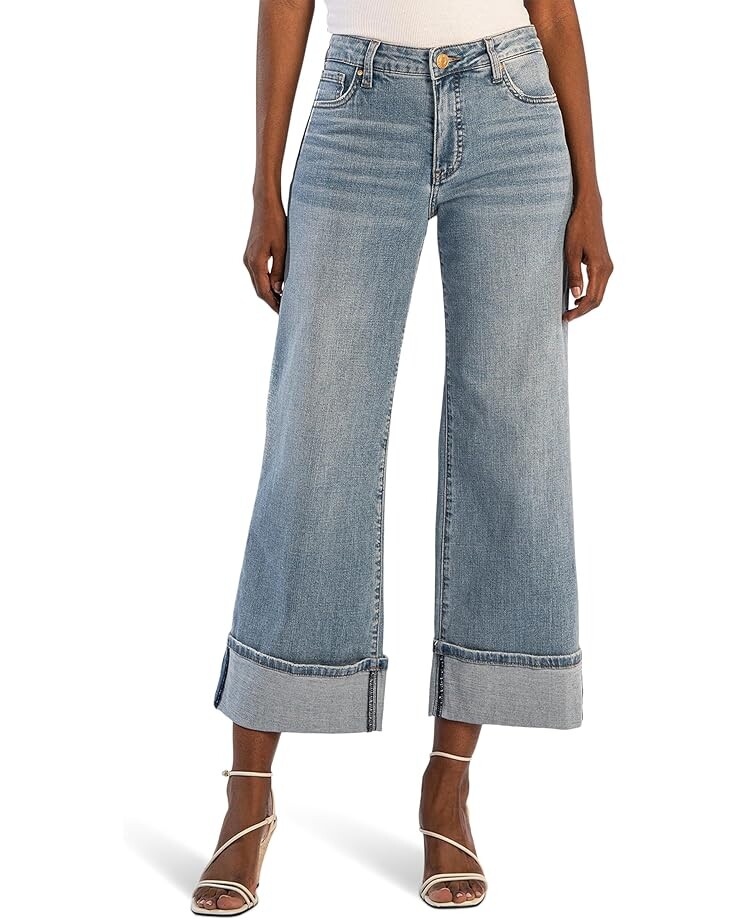 Джинсы KUT from the Kloth Meg High Rise Fab Ab Wide Legs Roll Up Regular Hem, цвет Charming W/Medium Base Wash
Джинсы KUT from the Kloth Meg High Rise Fab Ab Wide Legs Roll Up Regular Hem, цвет Charming W/Medium Base Wash