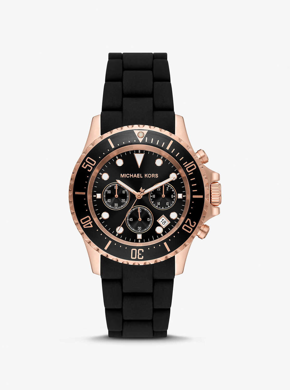 Крупногабаритные часы Everest в тонах розового золота и силиконе Michael Kors, розовый
Крупногабаритные часы Everest в тонах розового золота и силиконе Michael Kors, розовый