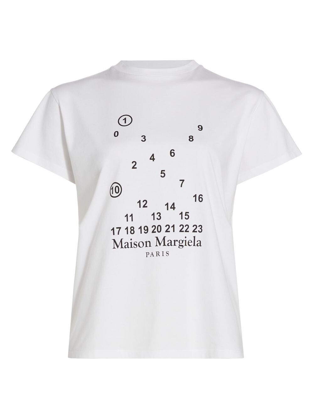 Футболка с круглым вырезом и логотипом с пузырчатым принтом Maison Margiela, белый
Футболка с круглым вырезом и логотипом с пузырчатым принтом Maison Margiela, белый