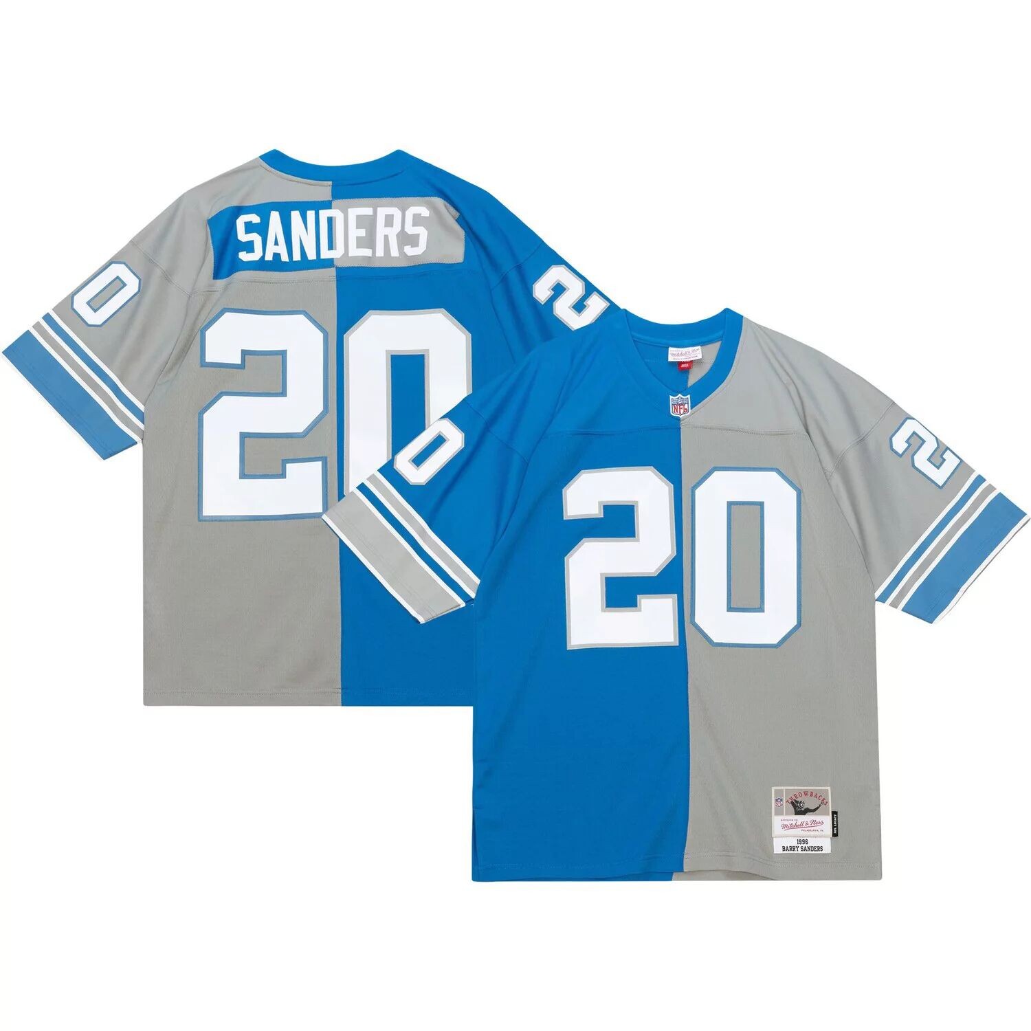 Мужская футболка Mitchell & Ness Barry Sanders серебристого/синего цвета Detroit Lions 1986 Split Legacy Replica Джерси
Мужская футболка Mitchell & Ness Barry Sanders серебристого/синего цвета Detroit Lions 1986 Split Legacy Replica Джерси