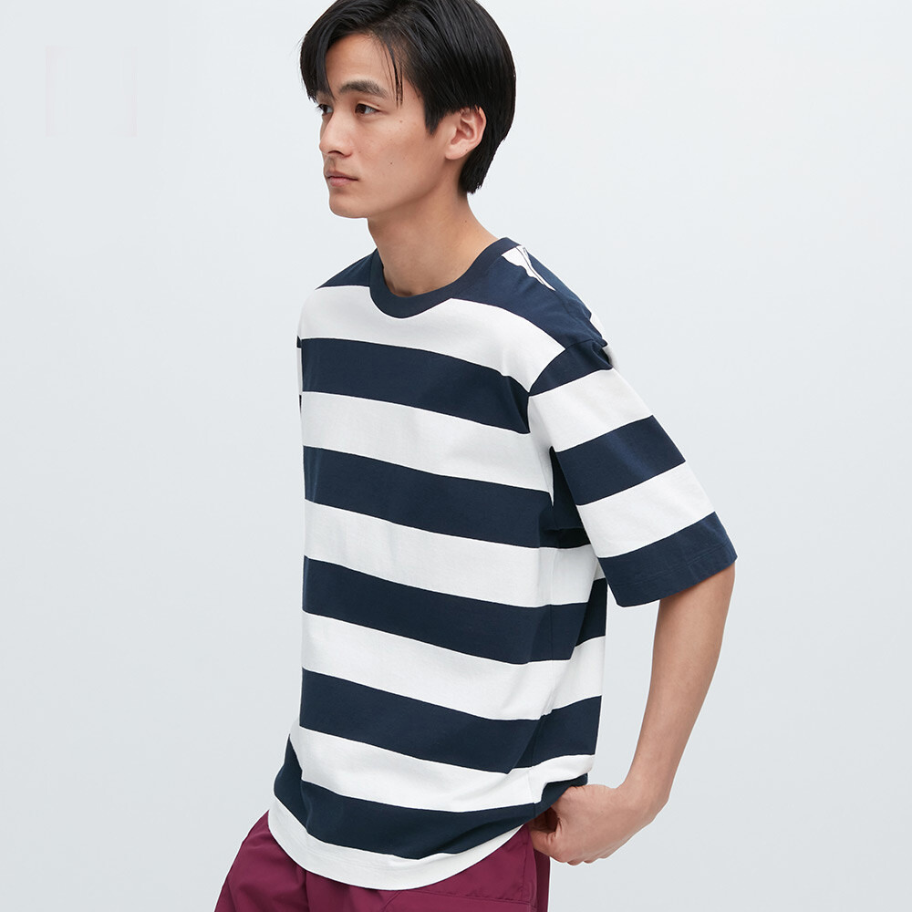 Футболка Uniqlo Junior T унисекс в полоску свободная с коротким рукавом, темно-синий
Футболка Uniqlo Junior T унисекс в полоску свободная с коротким рукавом, темно-синий