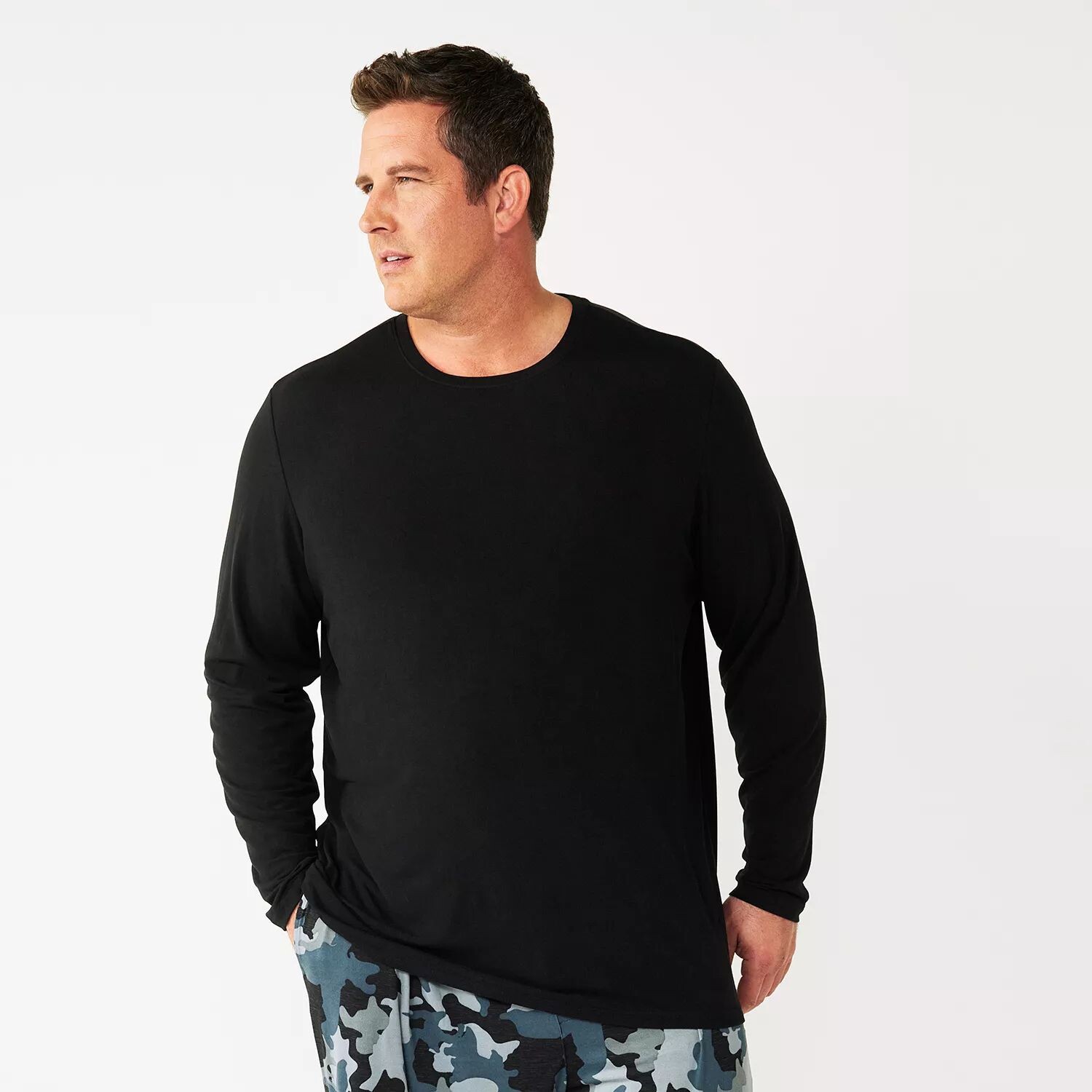 Очень мягкая футболка с вырезом и надписью Big & Tall Sonoma Goods For Life, черный
Очень мягкая футболка с вырезом и надписью Big & Tall Sonoma Goods For Life, черный