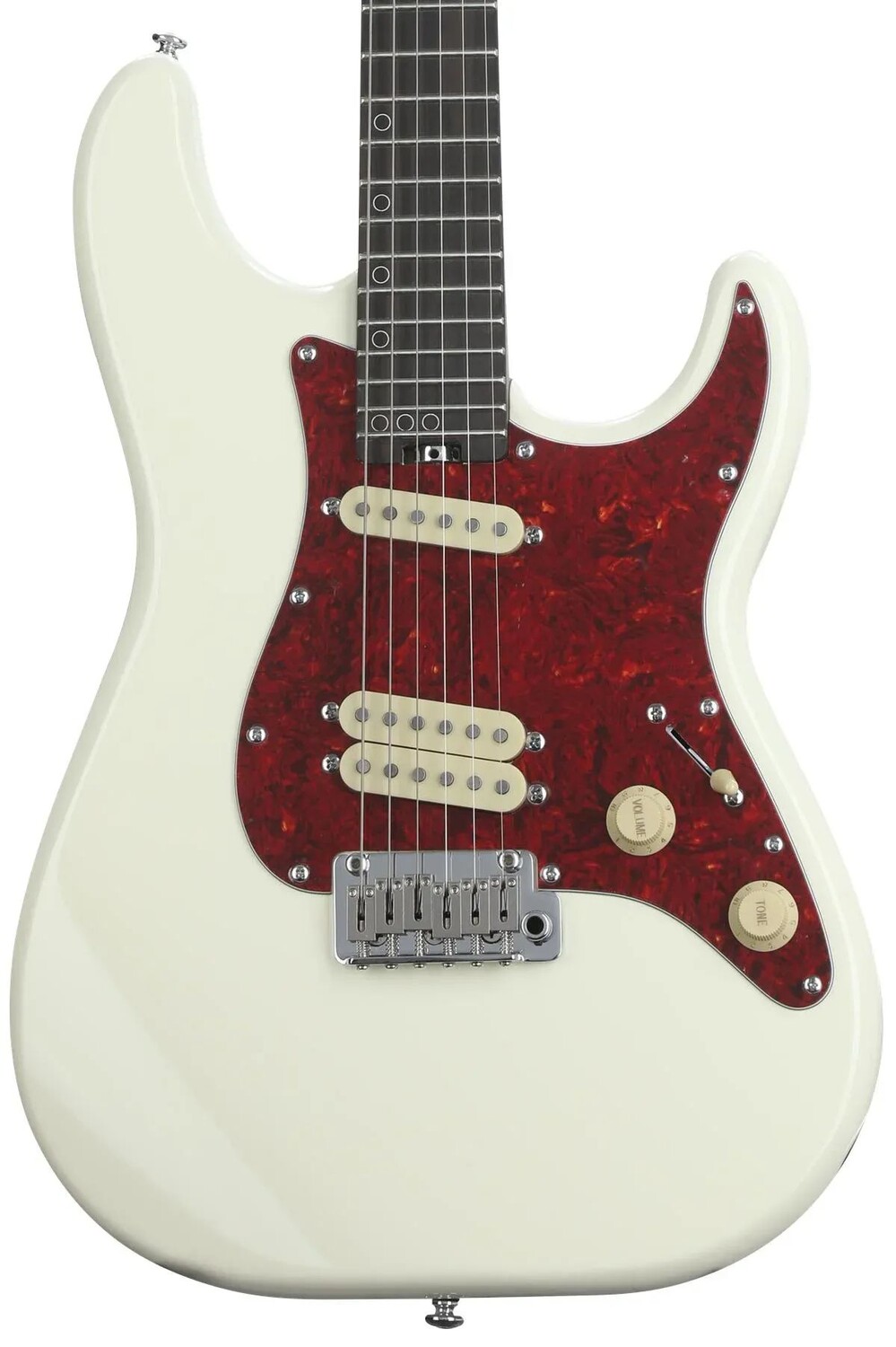 Электрогитара Schecter MV-6 — олимпийский белый цвет с накладкой из черного дерева
Электрогитара Schecter MV-6 — олимпийский белый цвет с накладкой из черного дерева