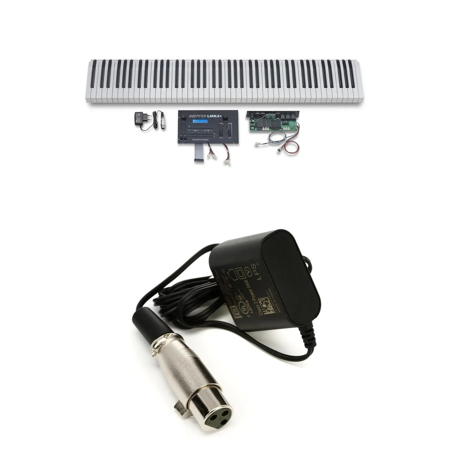 Doepfer LM4K+ 88-клавишный контроллер основной клавиатуры и блок питания в чехле — черный
Doepfer LM4K+ 88-клавишный контроллер основной клавиатуры и блок питания в чехле — черный