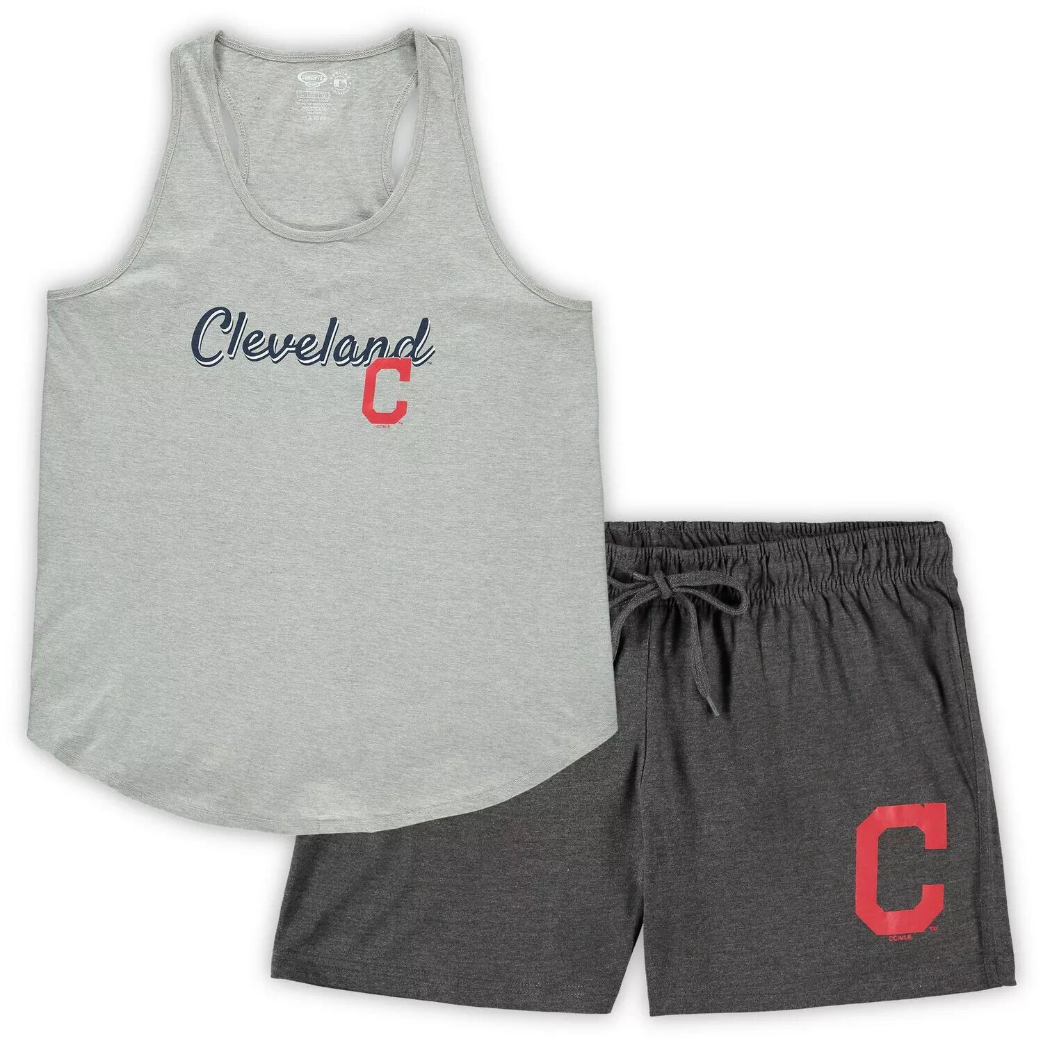 Женский спортивный комплект с принтом «серый/угольный» с принтом Cleveland Indians, топ на бретелях и шорты больших размеров, комплект для сна
Женский спортивный комплект с принтом «серый/угольный» с принтом Cleveland Indians, топ на бретелях и шорты больших размеров, комплект для сна