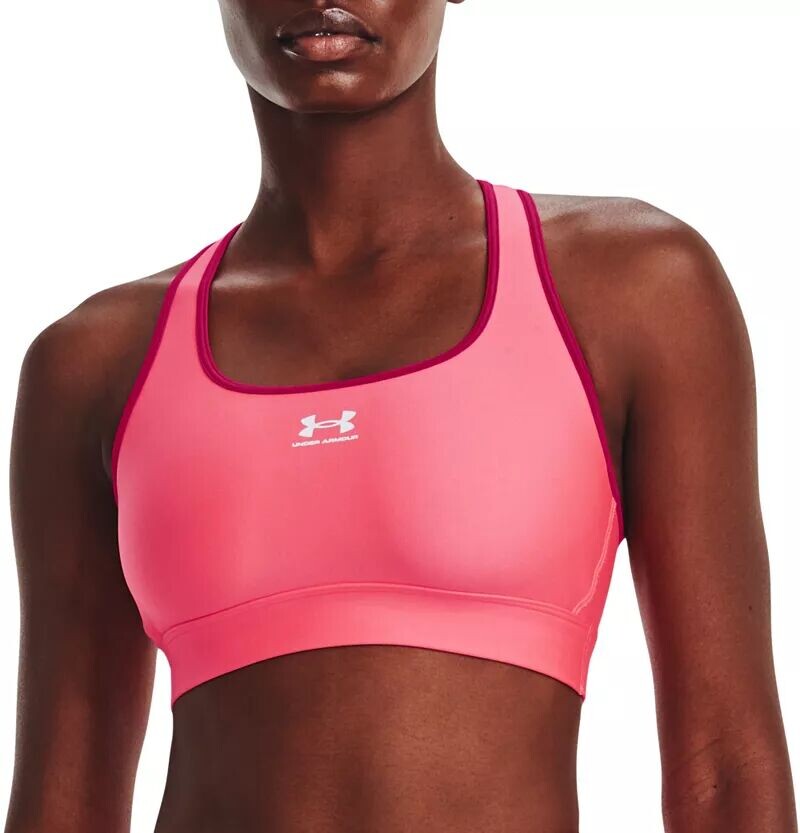 Женский спортивный бюстгальтер без подкладок Under Armour HeatGear Mid Padless, розовый
Женский спортивный бюстгальтер без подкладок Under Armour HeatGear Mid Padless, розовый