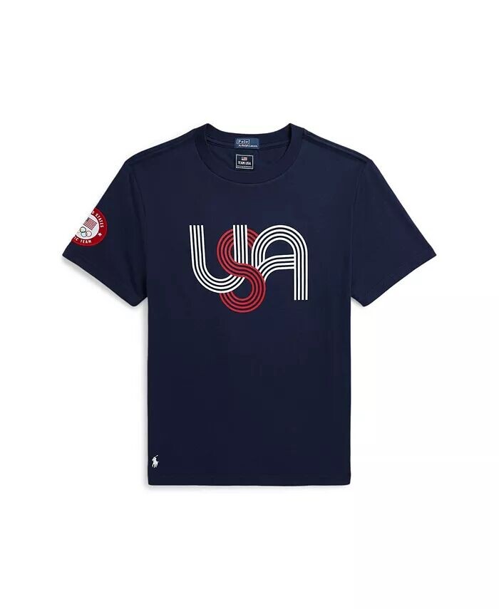 Футболка из хлопкового джерси с рисунком Big Boys Team USA Polo Ralph Lauren, синий
Футболка из хлопкового джерси с рисунком Big Boys Team USA Polo Ralph Lauren, синий