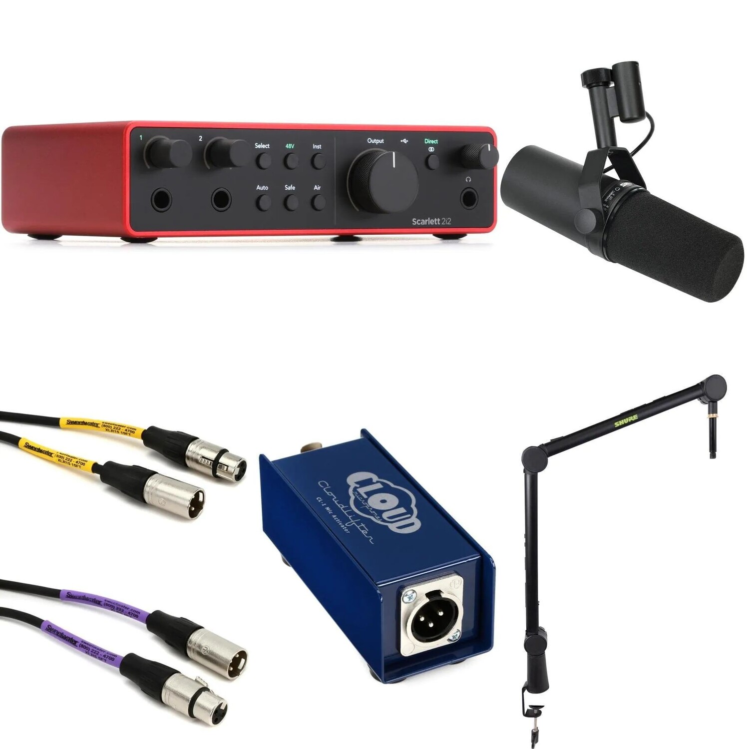 Новый USB-аудиоинтерфейс Focusrite Scarlett 2i2 4-го поколения и комплект для подкастинга с микрофоном Shure SM7B
Новый USB-аудиоинтерфейс Focusrite Scarlett 2i2 4-го поколения и комплект для подкастинга с микрофоном Shure SM7B