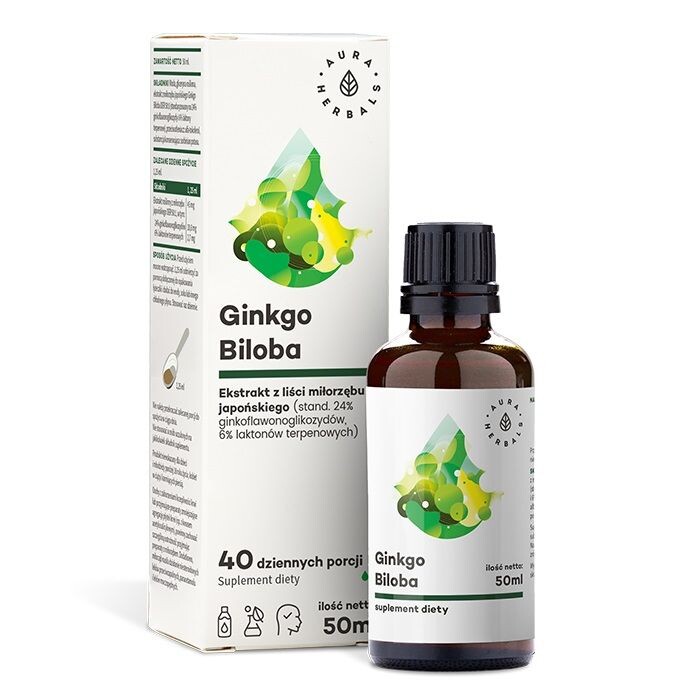Подготовка к памяти и концентрации Aura Herbals Ginkgo Biloba Ekstrakt Miłorząb Japoński 50:1 45 mg Płyn, 50 мл
Подготовка к памяти и концентрации Aura Herbals Ginkgo Biloba Ekstrakt Miłorząb Japoński 50:1 45 mg Płyn, 50 мл