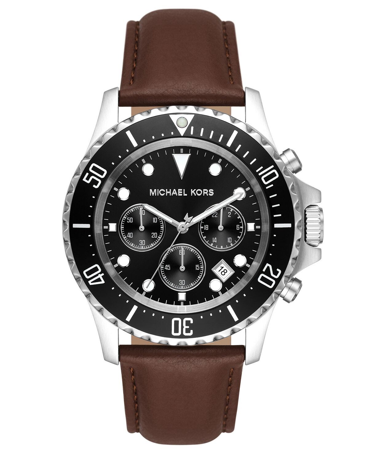 Мужские часы Everest Chronograph с кожаным ремешком шоколадного цвета, 45 мм Michael Kors
Мужские часы Everest Chronograph с кожаным ремешком шоколадного цвета, 45 мм Michael Kors