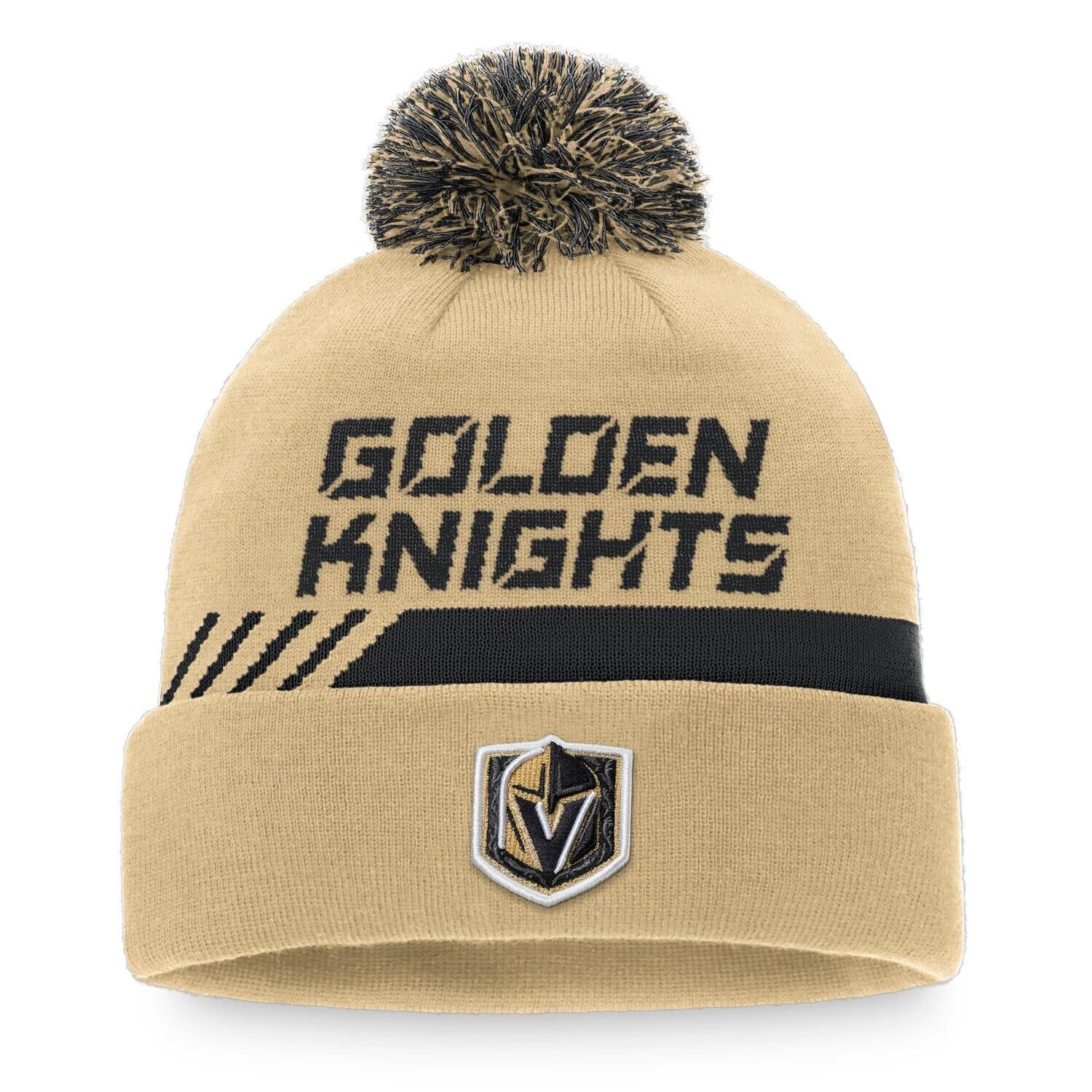 Мужская вязаная шапка Fanatics Gold Vegas Golden Knights Authentic Pro для раздевалки с альтернативным логотипом, манжетами и помпоном
Мужская вязаная шапка Fanatics Gold Vegas Golden Knights Authentic Pro для раздевалки с альтернативным логотипом, манжетами и помпоном