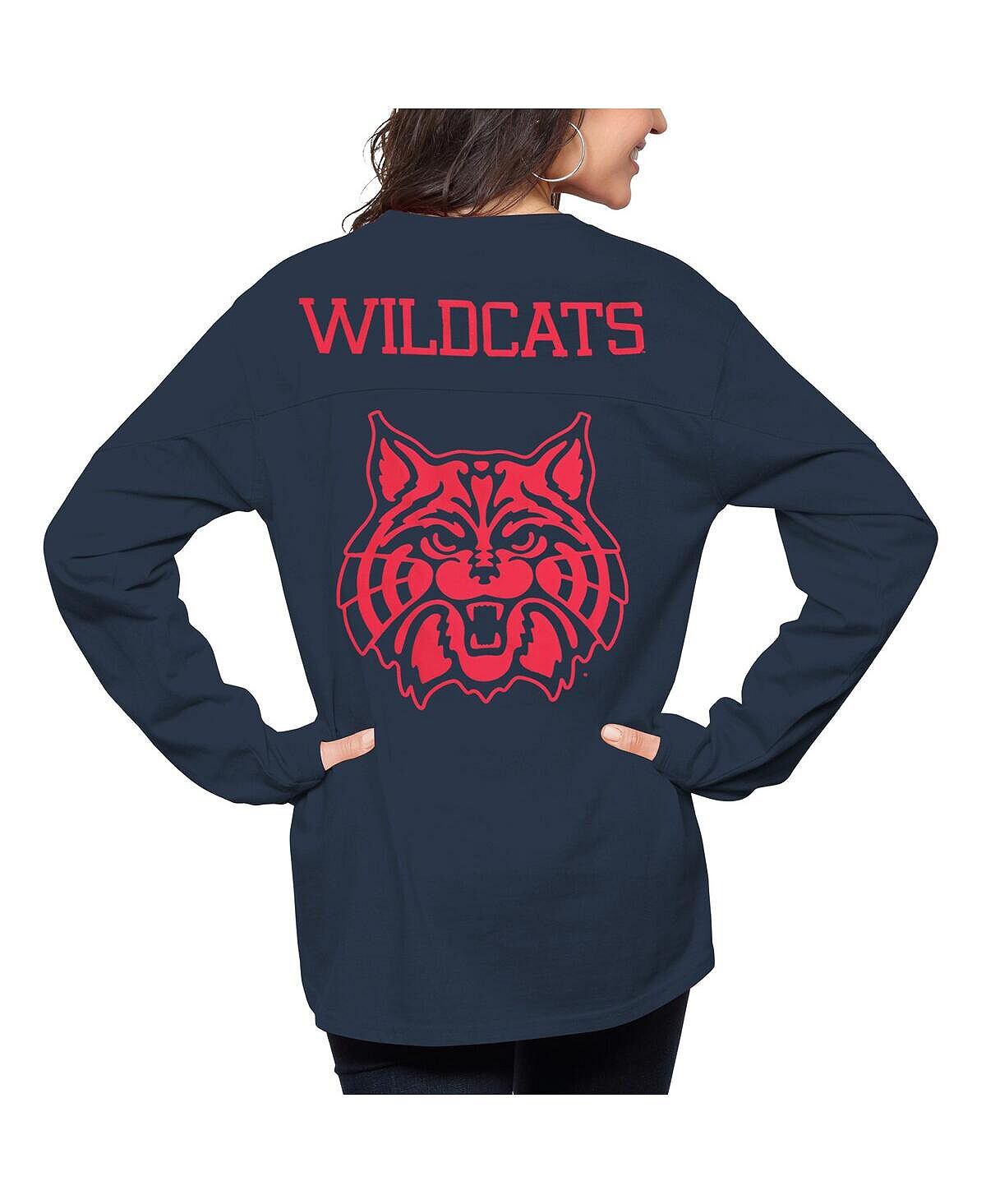 Женская темно-синяя футболка оверсайз с длинным рукавом Arizona Wildcats The Big Shirt Pressbox, темно-синий
Женская темно-синяя футболка оверсайз с длинным рукавом Arizona Wildcats The Big Shirt Pressbox, темно-синий