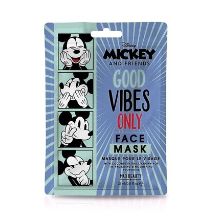 Маска для лица Disney Mickey Mouse From Mickey & Friends Увлажняющая и успокаивающая тканевая маска для питания кожи и красивого цвета лица, Mad Beauty
Маска для лица Disney Mickey Mouse From Mickey & Friends Увлажняющая и успокаивающая тканевая маска для питания кожи и красивого цвета лица, Mad Beauty