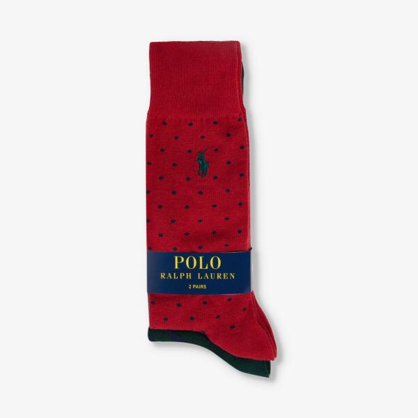 Носки из эластичного хлопка с вышитым логотипом, комплект из двух штук Polo Ralph Lauren, красный
Носки из эластичного хлопка с вышитым логотипом, комплект из двух штук Polo Ralph Lauren, красный