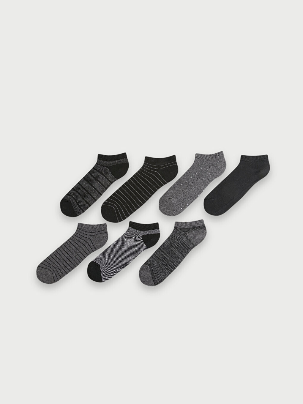 Мужские носки-пинетки с рисунком, 7 пар носков LCW ACCESSORIES, окрашенная пряжа смешанного цвета
Мужские носки-пинетки с рисунком, 7 пар носков LCW ACCESSORIES, окрашенная пряжа смешанного цвета