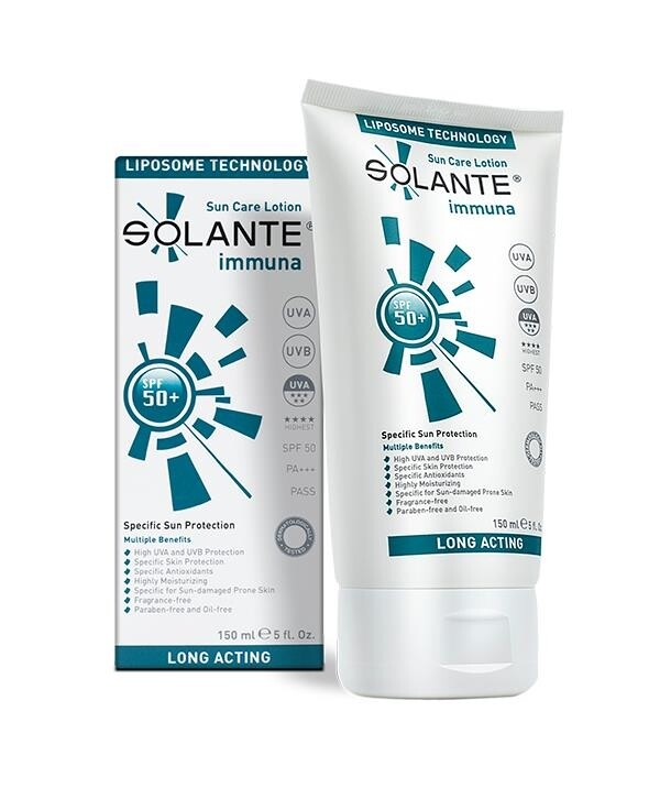 Solante Immuna Sun Care Lotion Spf 50+ 150 мл Иммунологическая защита Солнцезащитный лосьон
Solante Immuna Sun Care Lotion Spf 50+ 150 мл Иммунологическая защита Солнцезащитный лосьон