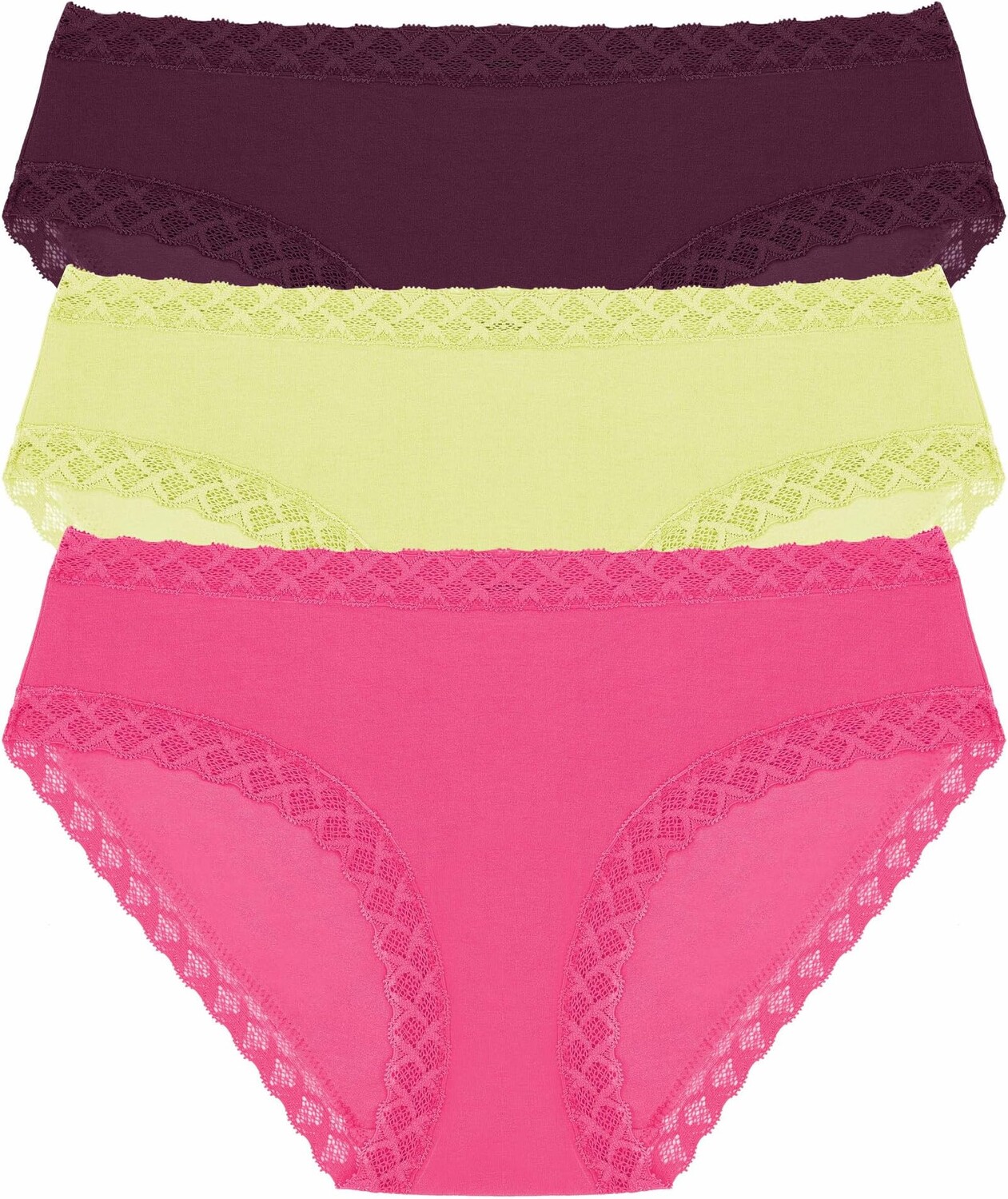 Комплект трусиков Bliss Girl (3 шт.) Natori, цвет Deep Plum/Lime Cream/Full Bloom
Комплект трусиков Bliss Girl (3 шт.) Natori, цвет Deep Plum/Lime Cream/Full Bloom