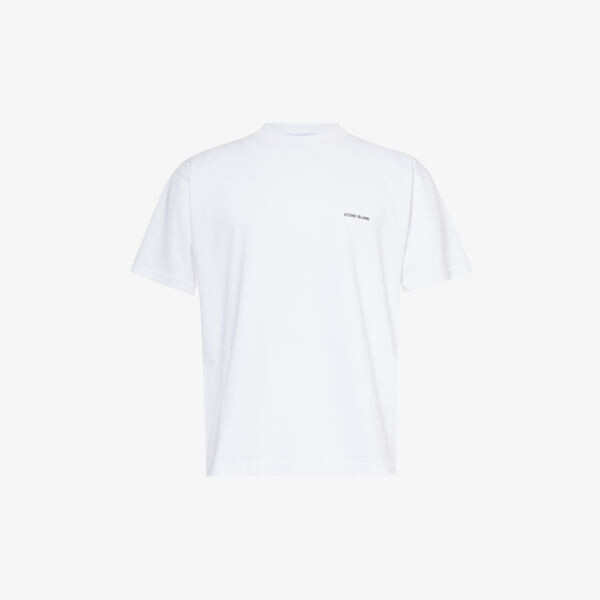 Футболка свободного кроя из хлопкового джерси с фирменным принтом Stone Island, белый
Футболка свободного кроя из хлопкового джерси с фирменным принтом Stone Island, белый