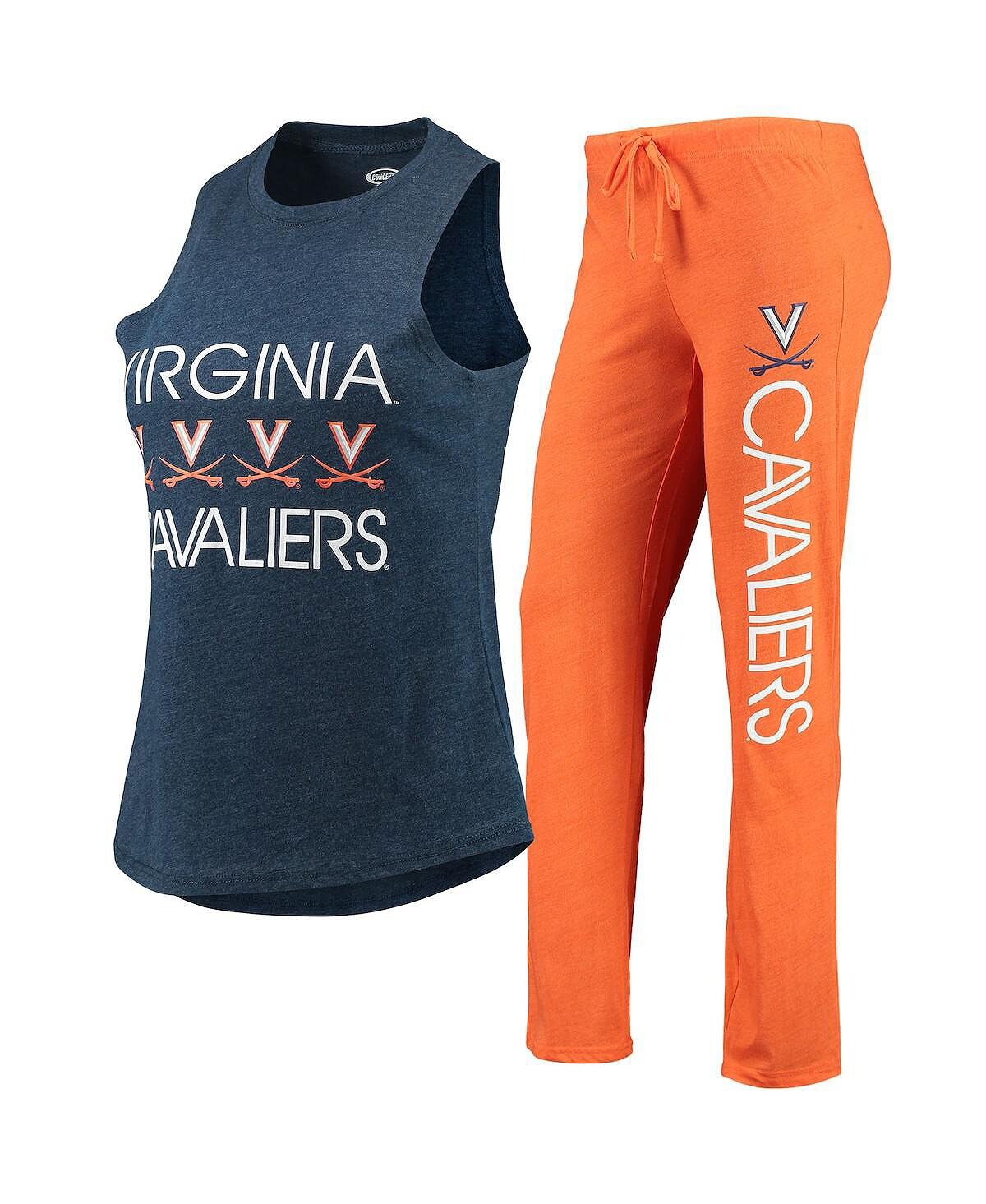 Женский комплект для сна из оранжевой и темно-синей майки и брюк Virginia Cavaliers Concepts Sport
Женский комплект для сна из оранжевой и темно-синей майки и брюк Virginia Cavaliers Concepts Sport