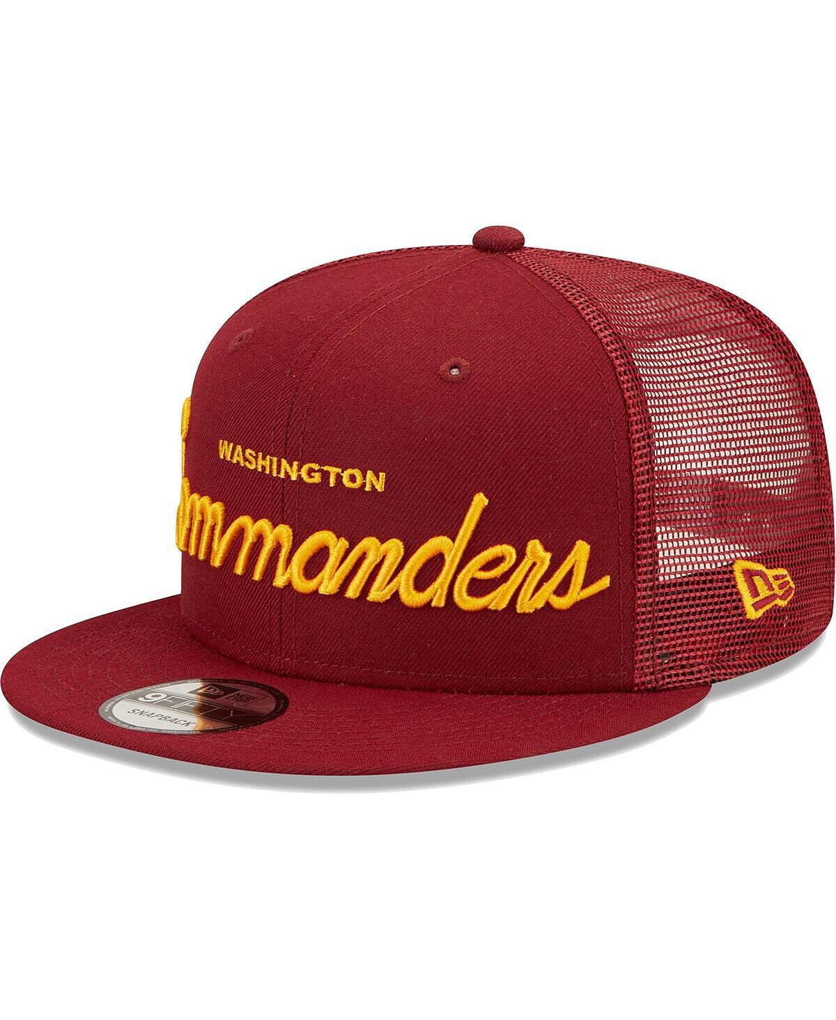 Мужская бордовая кепка Washington Commanders Script 9FIFTY Trucker Snapback New Era
Мужская бордовая кепка Washington Commanders Script 9FIFTY Trucker Snapback New Era