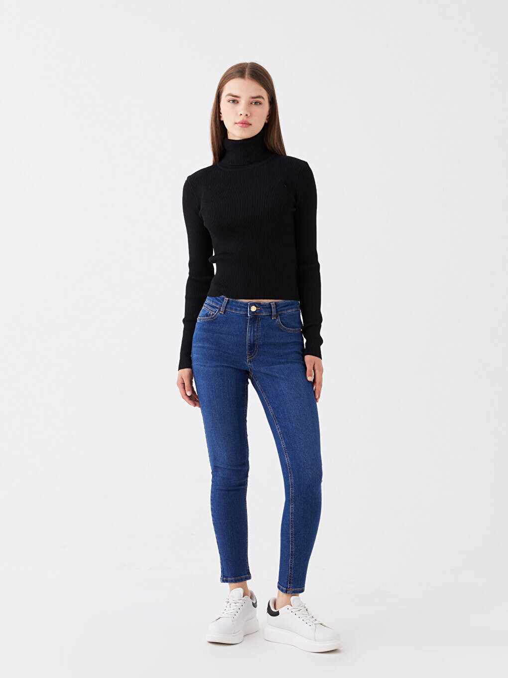 Женские джинсовые брюки с высокой талией и эффектом пуш-ап LCW Jeans, темное родео
Женские джинсовые брюки с высокой талией и эффектом пуш-ап LCW Jeans, темное родео