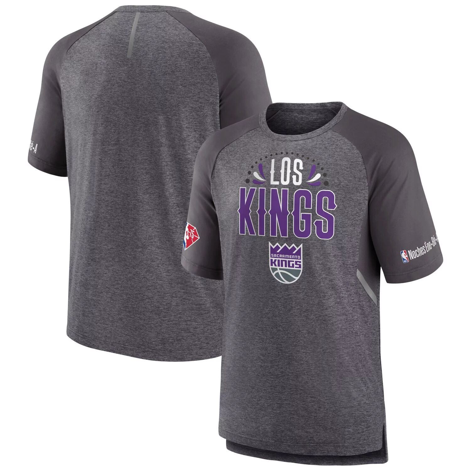 Мужская футболка Fanatics серого цвета с вереском Sacramento Kings 2022 Noches Ene-Be-A Core Shooting Raglan
Мужская футболка Fanatics серого цвета с вереском Sacramento Kings 2022 Noches Ene-Be-A Core Shooting Raglan
