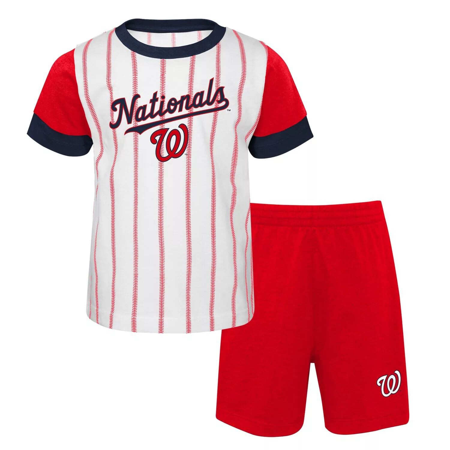 Белый/красный комплект футболки и шорт для игрока Washington Nationals Position для малышей Outerstuff
Белый/красный комплект футболки и шорт для игрока Washington Nationals Position для малышей Outerstuff