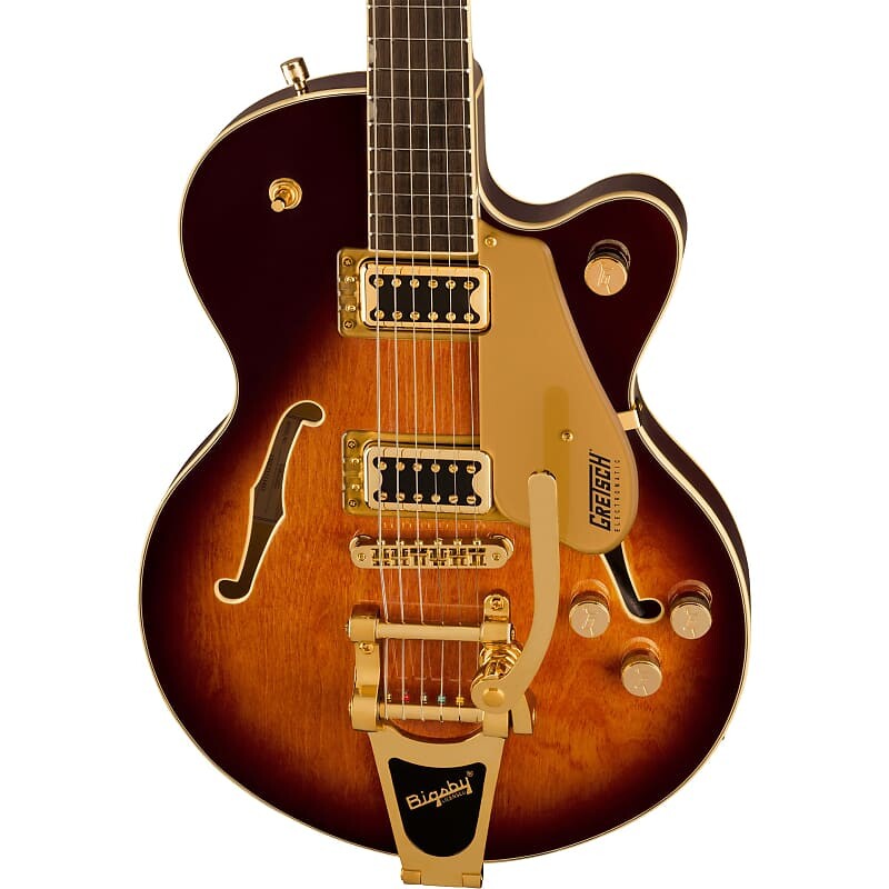 Электрогитара Gretsch Electromatic Center Block Jr. Single-Cut Electric Guitar, Bigsby, Gold Hardware, Single Barrel Burst
Электрогитара Gretsch Electromatic Center Block Jr. Single-Cut Electric Guitar, Bigsby, Gold Hardware, Single Barrel Burst