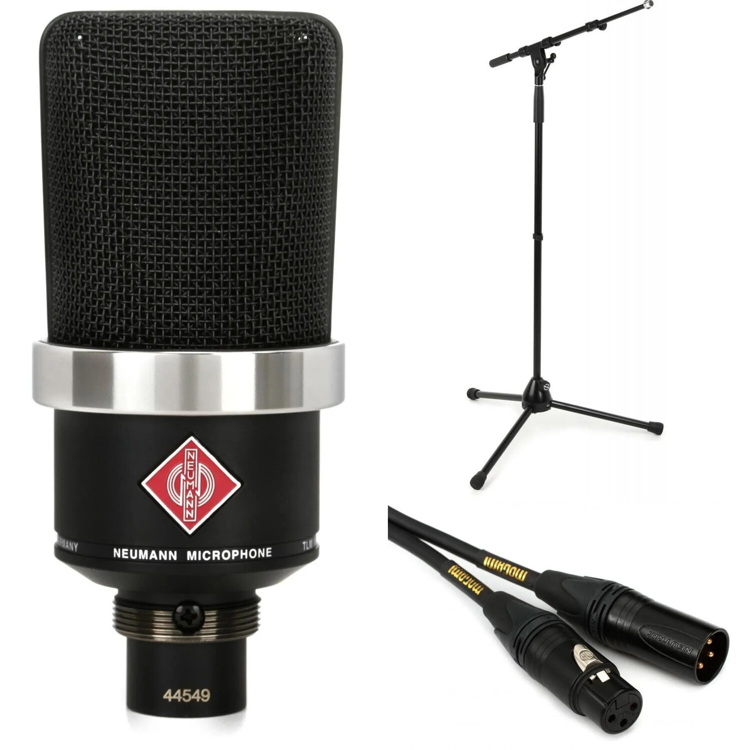 Neumann TLM 102 Комплект конденсаторных микрофонов с большой диафрагмой, подставкой и кабелем — матовый черный
Neumann TLM 102 Комплект конденсаторных микрофонов с большой диафрагмой, подставкой и кабелем — матовый черный