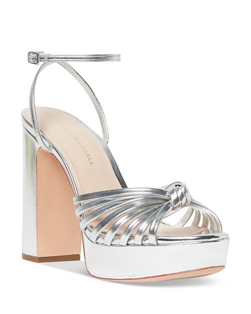 Женские босоножки на высоком каблуке и платформе с ремешками Rivka Loeffler Randall, цвет Silver
Женские босоножки на высоком каблуке и платформе с ремешками Rivka Loeffler Randall, цвет Silver