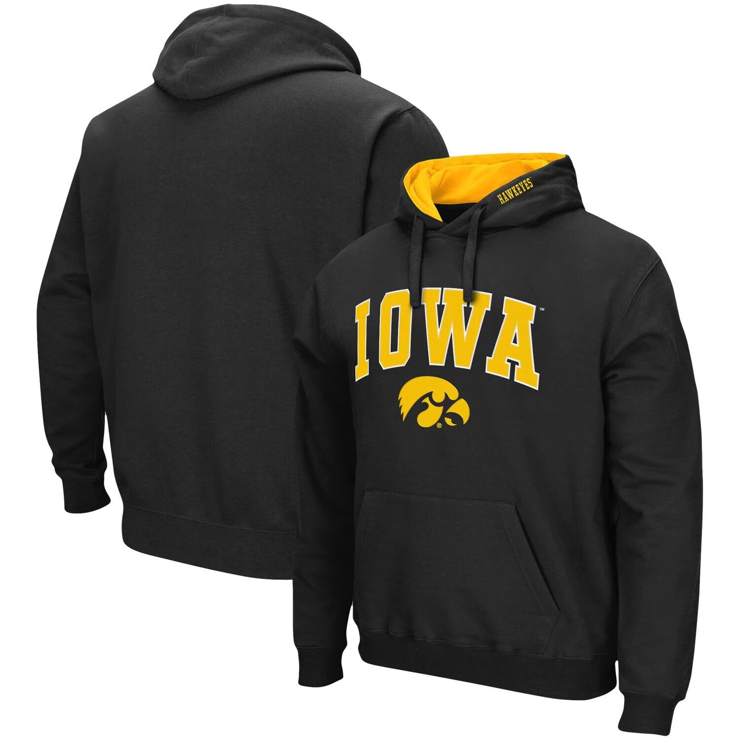 Мужской черный пуловер с капюшоном Iowa Hawkeyes Arch & Logo 3.0 Colosseum
Мужской черный пуловер с капюшоном Iowa Hawkeyes Arch & Logo 3.0 Colosseum