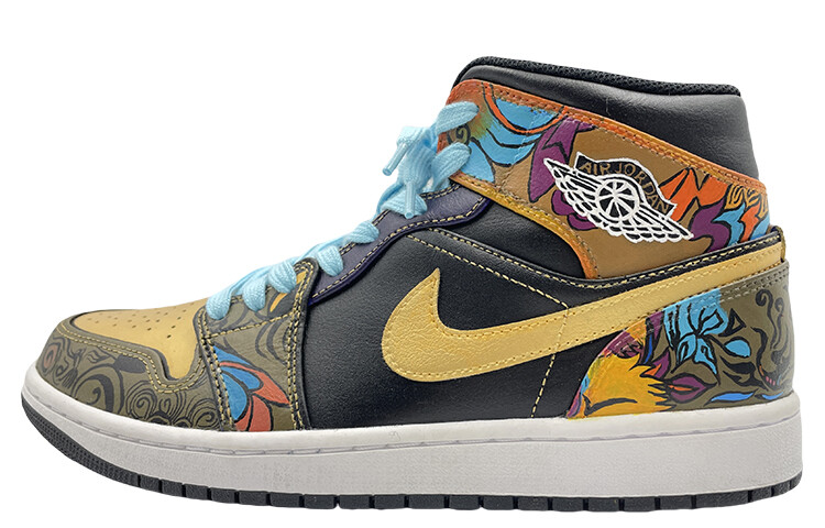 Кроссовки Air Jordan 1 Vintage Basketball Shoes Women's High-top Blue, черный/золотой
Кроссовки Air Jordan 1 Vintage Basketball Shoes Women's High-top Blue, черный/золотой