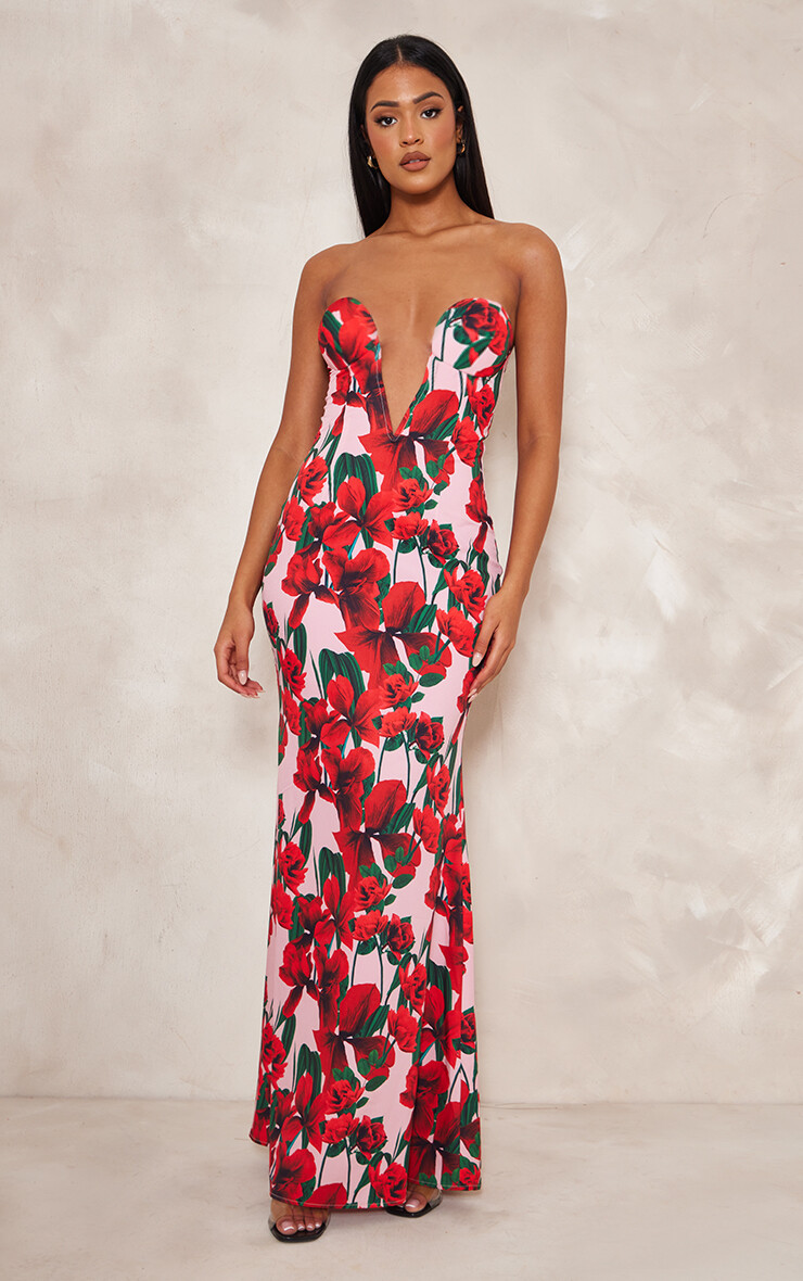 PrettyLittleThing Высокое розовое платье макси с глубоким вырезом и цветочным принтом
PrettyLittleThing Высокое розовое платье макси с глубоким вырезом и цветочным принтом