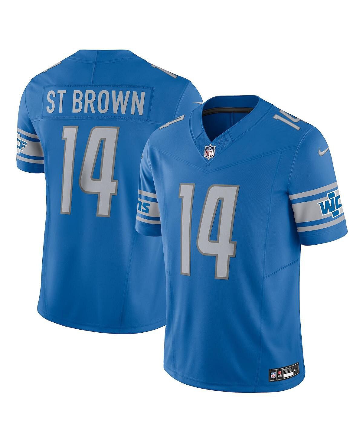 Мужские кроссовки Amon-Ra St. Brown Blue Detroit Lions Vapor F.U.S.E. Ограниченный Джерси Nike
Мужские кроссовки Amon-Ra St. Brown Blue Detroit Lions Vapor F.U.S.E. Ограниченный Джерси Nike