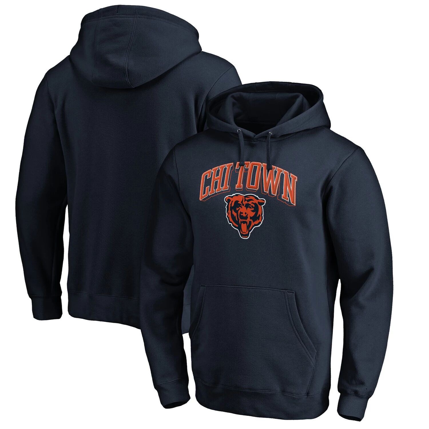 Мужской темно-синий пуловер с капюшоном Fanatics с логотипом Chicago Bears Hometown
Мужской темно-синий пуловер с капюшоном Fanatics с логотипом Chicago Bears Hometown